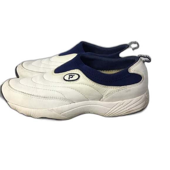 Propet Leather Shock Absorber Walking Shoes White Size 8 - Picture 3 of 8